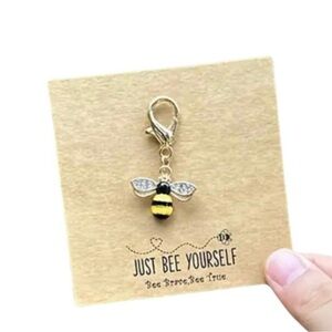 Bumble Bee Clip Keychain